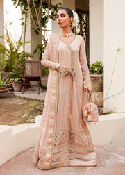 Peach Pink Shirt Capri for Pakistani Wedding Dresses