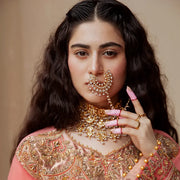 Peach Wedding Dress Pakistani in Kameez Trouser Style Online