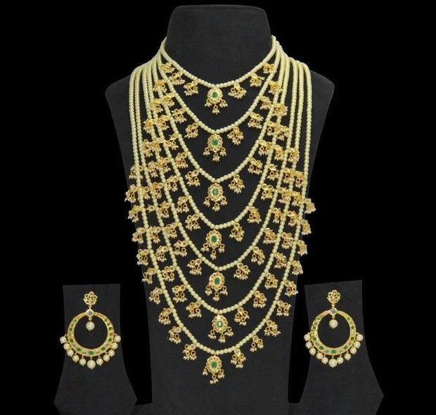  Elegant Pearl Jewellery Set For Bridal