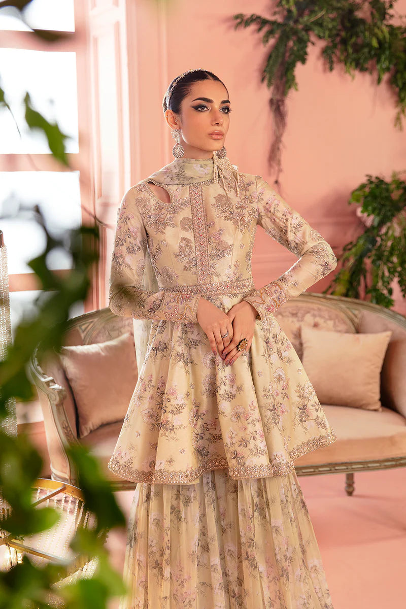 Peplum frock with sharara on sale