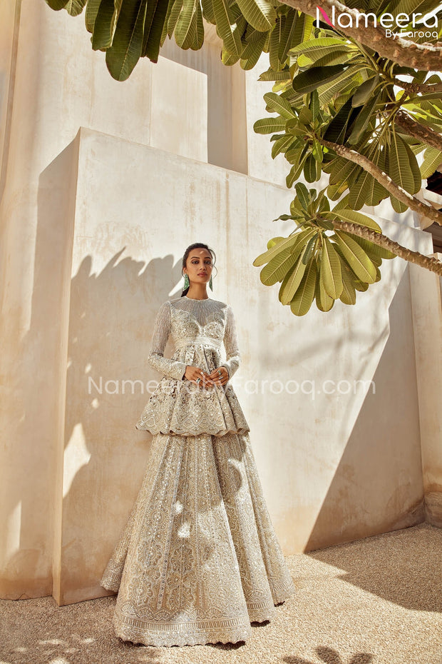 Peplum Top with Lehenga
