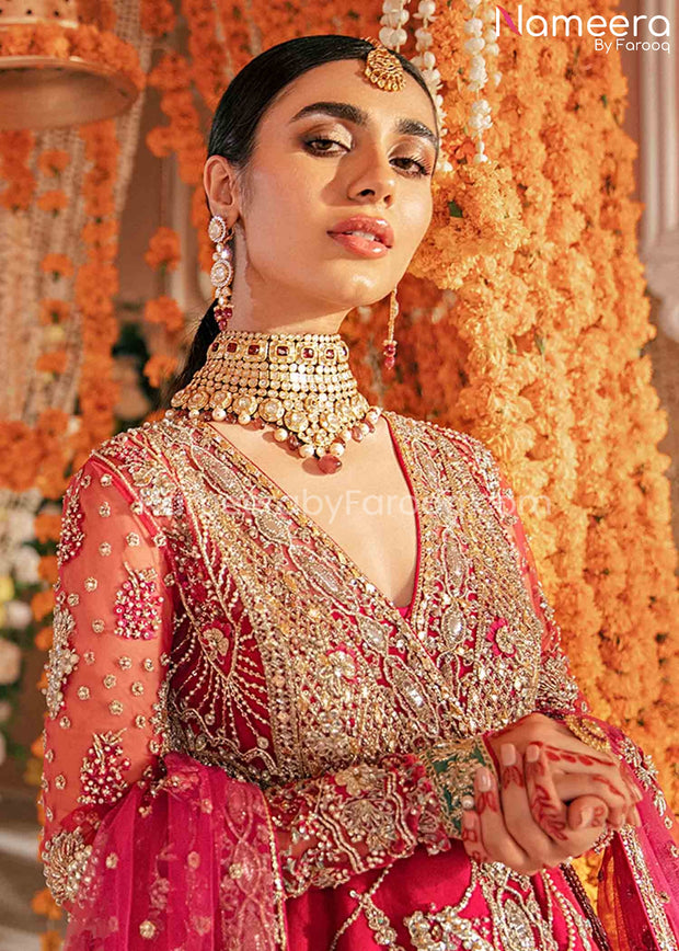 Pink Bridal Dress Pakistani