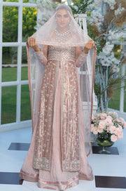 Pink Bridal Dress Pakistani in Lehenga Kameez Style