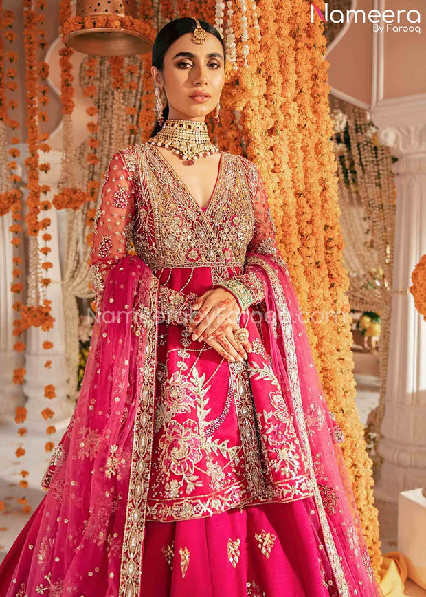 Pink Bridal Dress