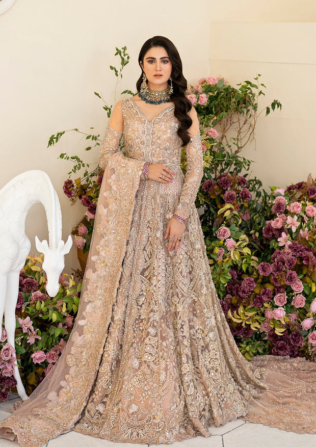 Pink Bridal Front Open Lehenga Pakistani Wedding Dresses