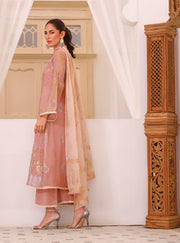 Pink Colored Chiffon Salwar Kameez Pakistani Eid Dress Online