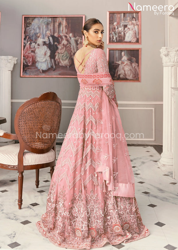 Pink Dress Design in Pakistan