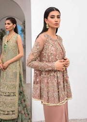Pink Frock Suit Design for Pakistani Wedding Dress