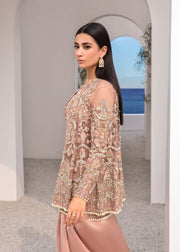 Pink Frock Suit Design for Pakistani Wedding Dresses 2023