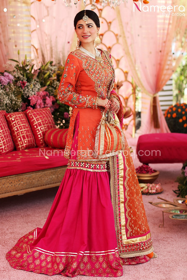 Pink Gharara