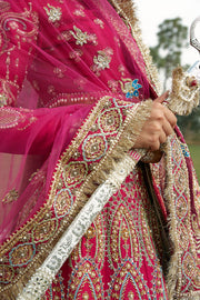 Pink Golden Lehenga Choli 