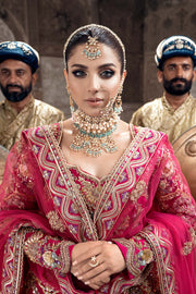 Pink Lehenga Bridal Pishwas 