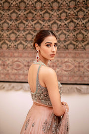 Pink Lehenga Bridal with Choli Dress