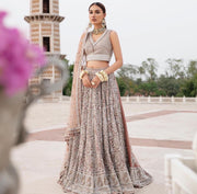 Pink Lehenga Choli and Dupatta Bridal Wedding Dress