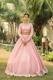 Pink Lehenga Choli and Dupatta Pakistani Bridal Dress