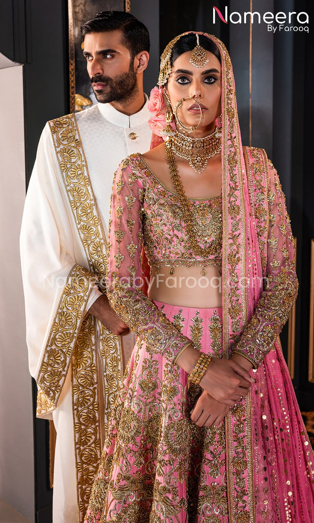 Pink Lehenga for Bride