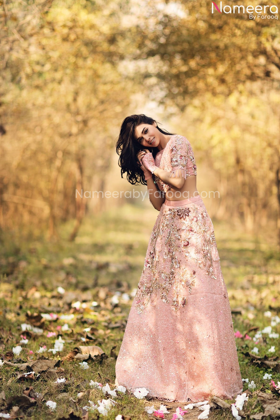 pink lehnga choli