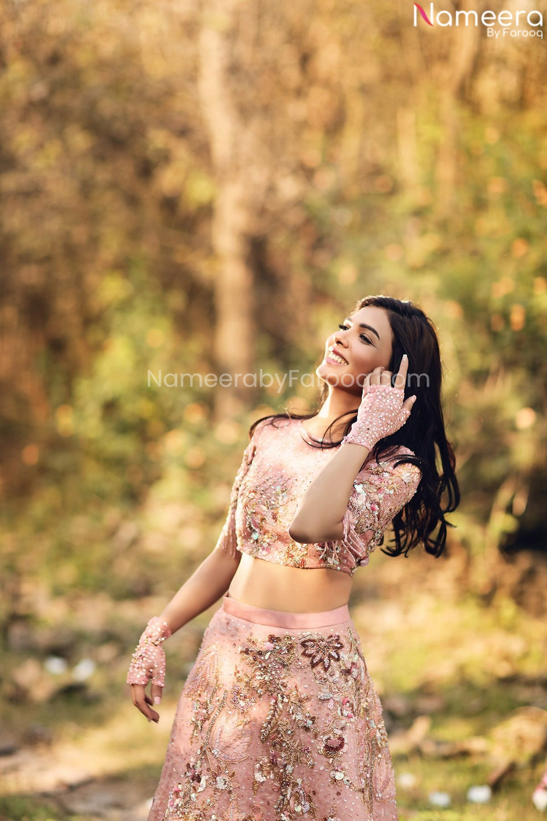 pink lehnga