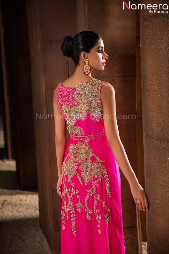 Pink Long Salwar Kameez