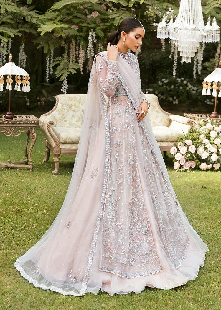 Elegant Pink Pakistani Bridal Dress with Sharara Kameez Style