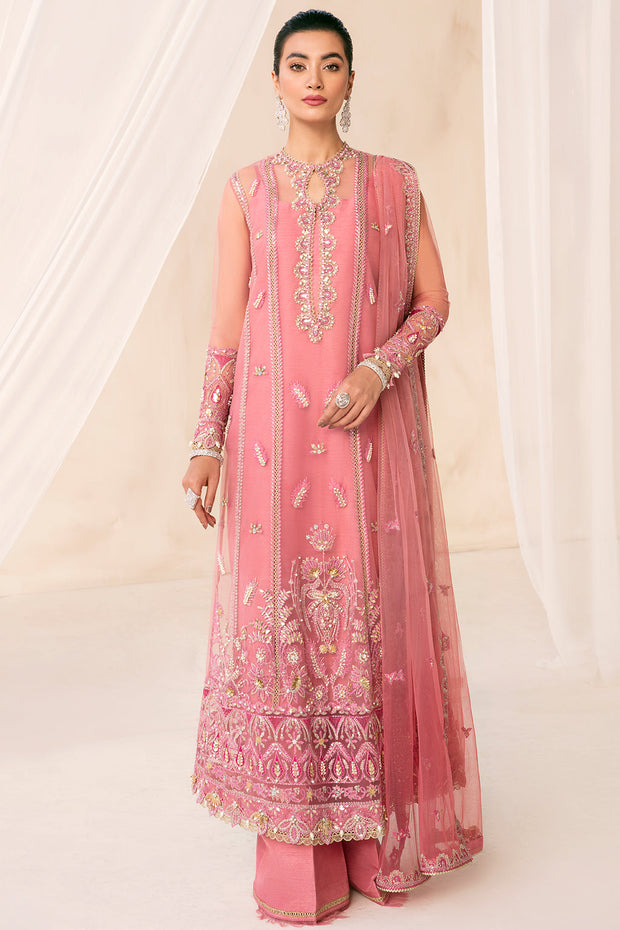 Pink Pakistani Dress in Kameez Trouser Style