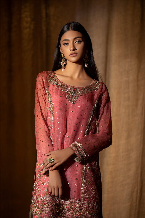 Pink Salwar Kameez Embellished Pakistani Wedding Dress 2023