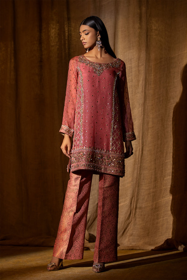 Pink Salwar Kameez Embellished Pakistani Wedding Dress