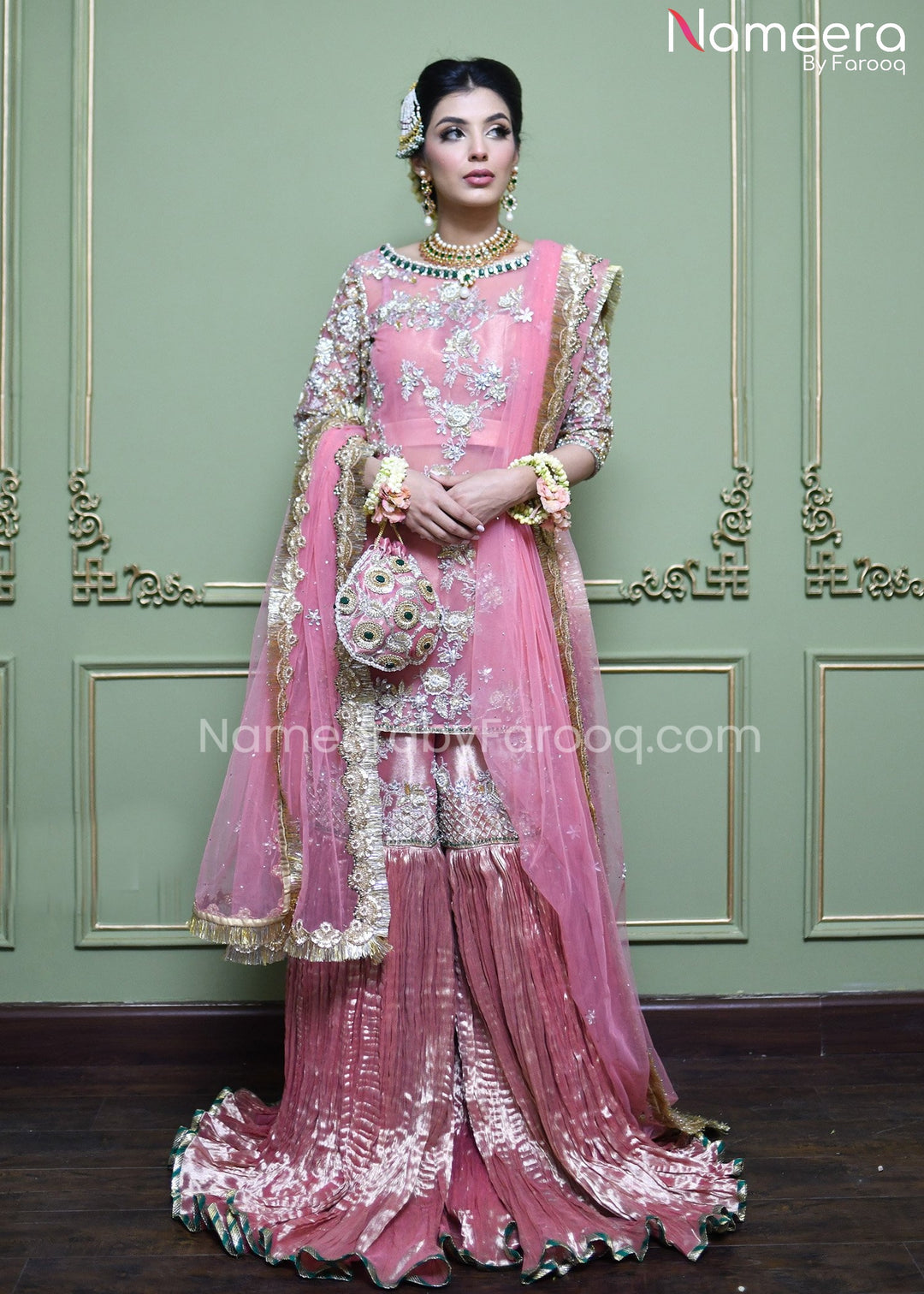 Pink Sharara