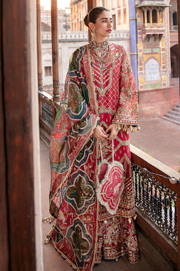 Pink Wedding Dress Pakistani in Kameez Trouser Style