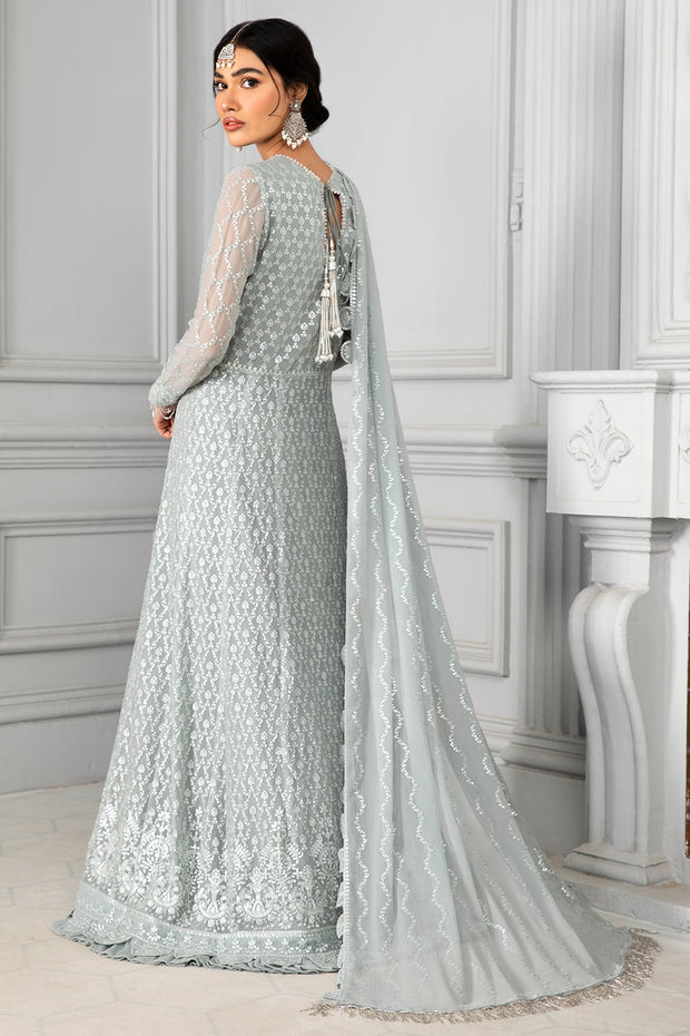 Pishwas Dress Pakistani in Light Grey Shade Online
