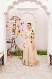 Pishwas Dress in Premium Net with Dupatta and Pants