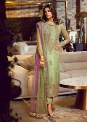 Pista Plain Raw Silk Dresses Pakistani Party Wear Outfit