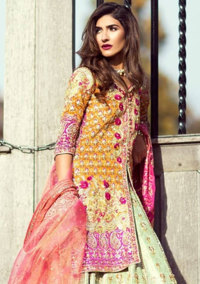 Pista Green Indian Lehenga choli for Wedding 1