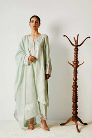 Powder Green Pakistani Salwar Kameez with Dupatta Suit