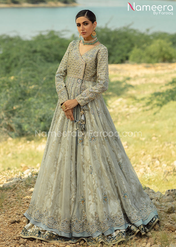 Premium Bridal Lehenga with Angrakha Dress Pakistani
