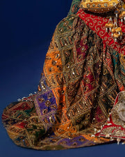 Premium Bridal Mehndi Dress in Sharara Kameez Dupatta Style