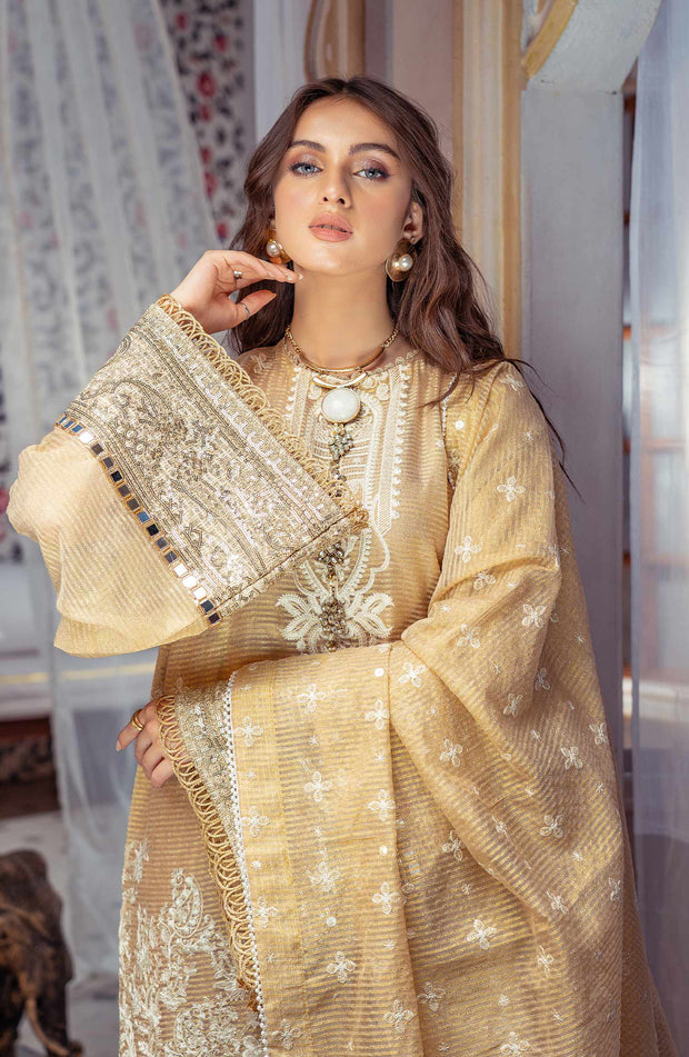 Premium Embroidered Pakistani Mesuri Kameez Trouser Dupatta