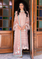 Premium Embroidered Pink Salwar Kameez and Dupatta Dress