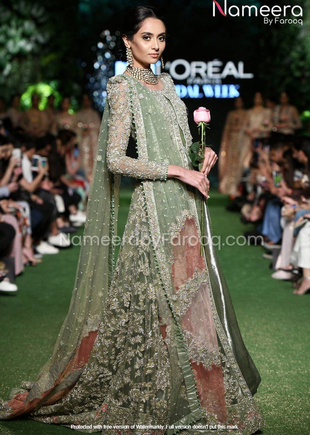 Premium Grey Pakistani Wedding Dresses Online