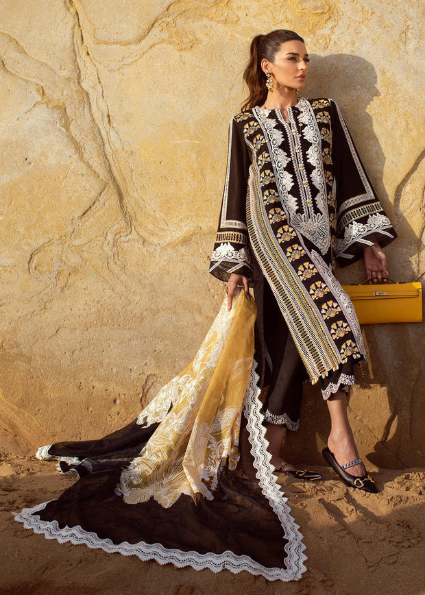 Premium Lawn Black Salwar Kameez Pakistani Eid Dress 2022