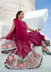 Premium Lawn Pink Salwar Kameez Pakistani Eid Dress 2022