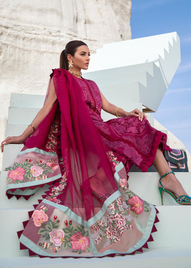 Premium Lawn Pink Salwar Kameez Pakistani Eid Dress 2022