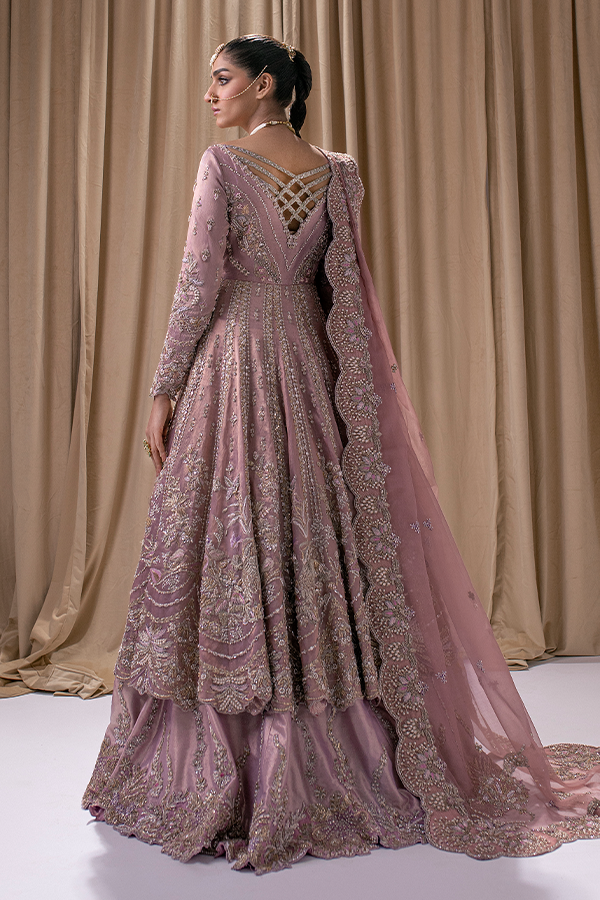Exquisite Pakistani Bridal Frock with Lehenga for Weddings