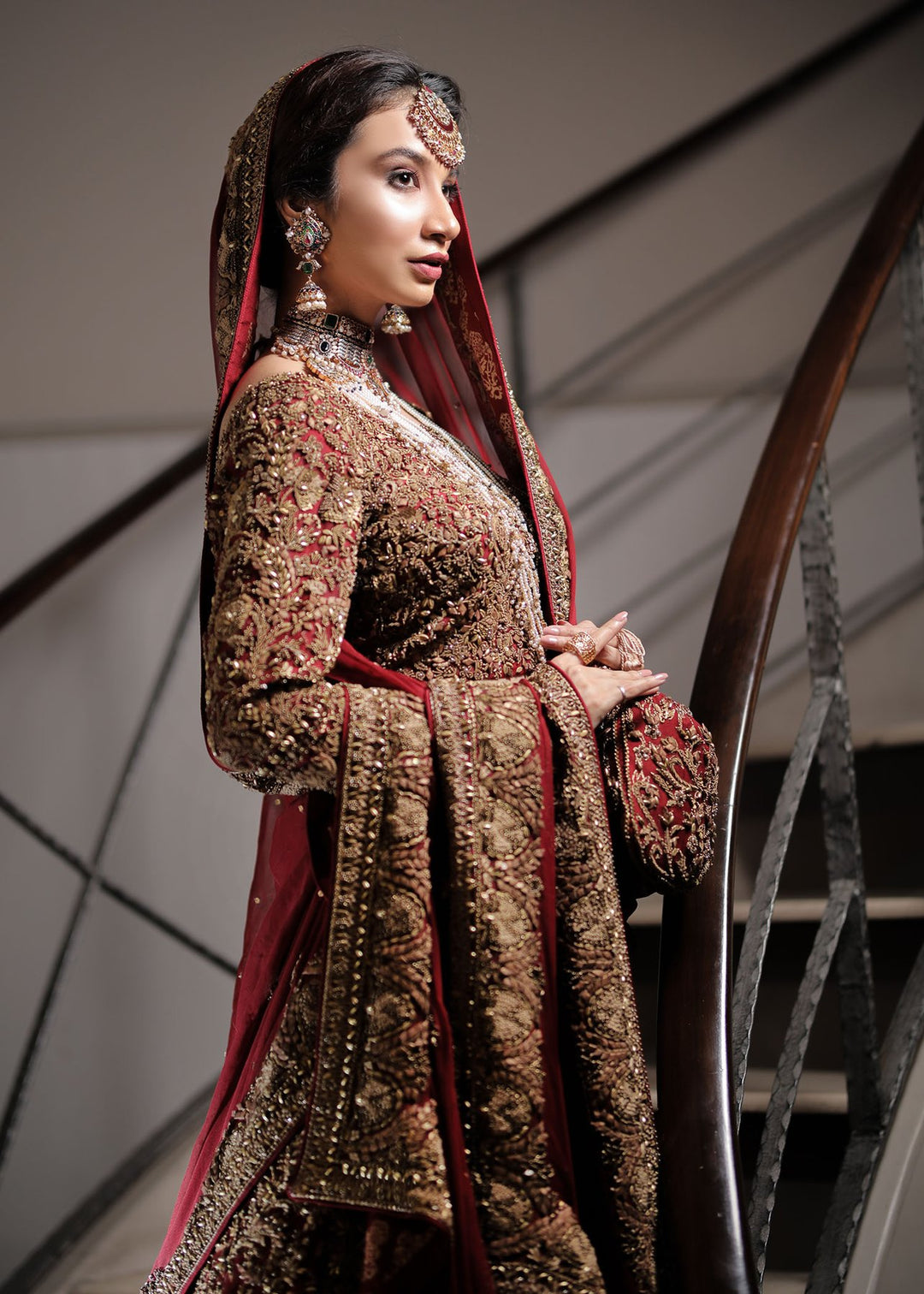 Premium Pakistani Party Wear Dress In Pink # C2072