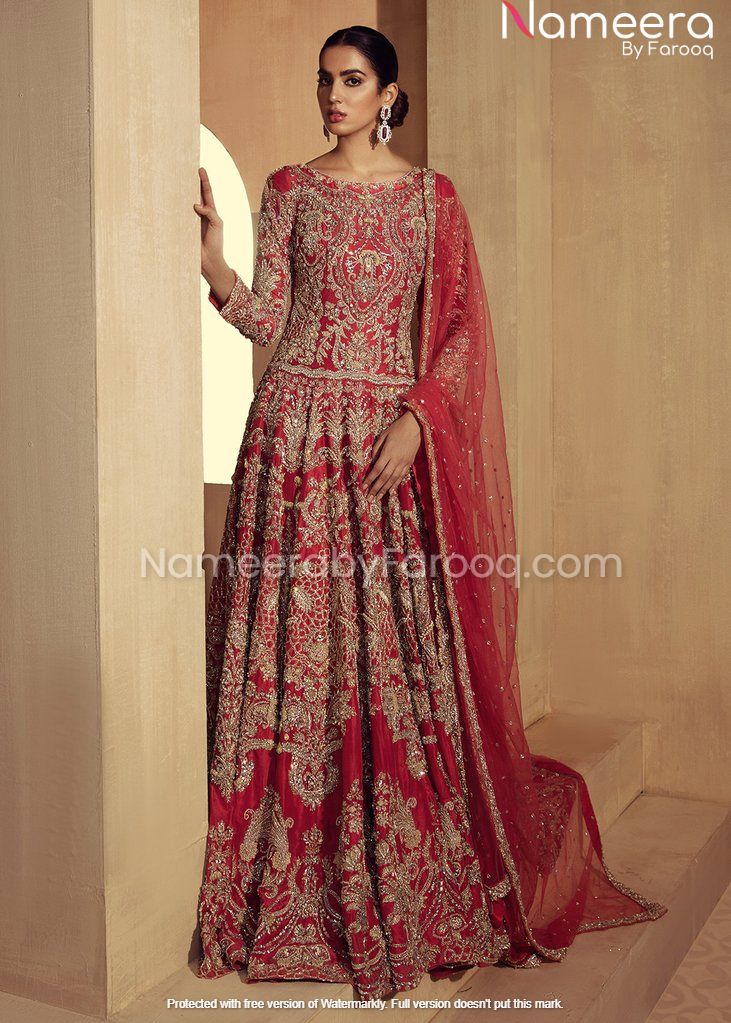 Premium Red Pakistani Designer Bridal Dresses