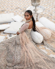Premium Royal Blush Pink Bridal Lehenga Choli and Dupatta Dress