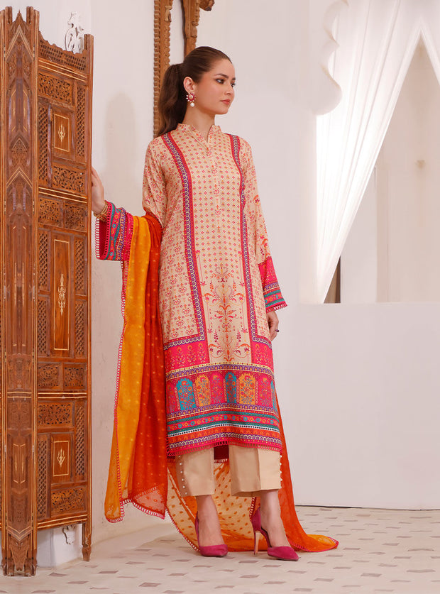 Printed Salwar Kameez and Dupatta Pakistani Eid Dress