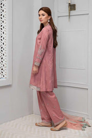 Elegant punjabi traditional dress in beautiful tea pink color