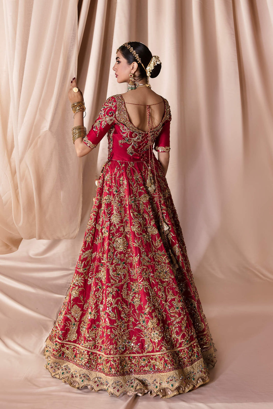Pure Kimkhab Lehenga Choli Pakistani