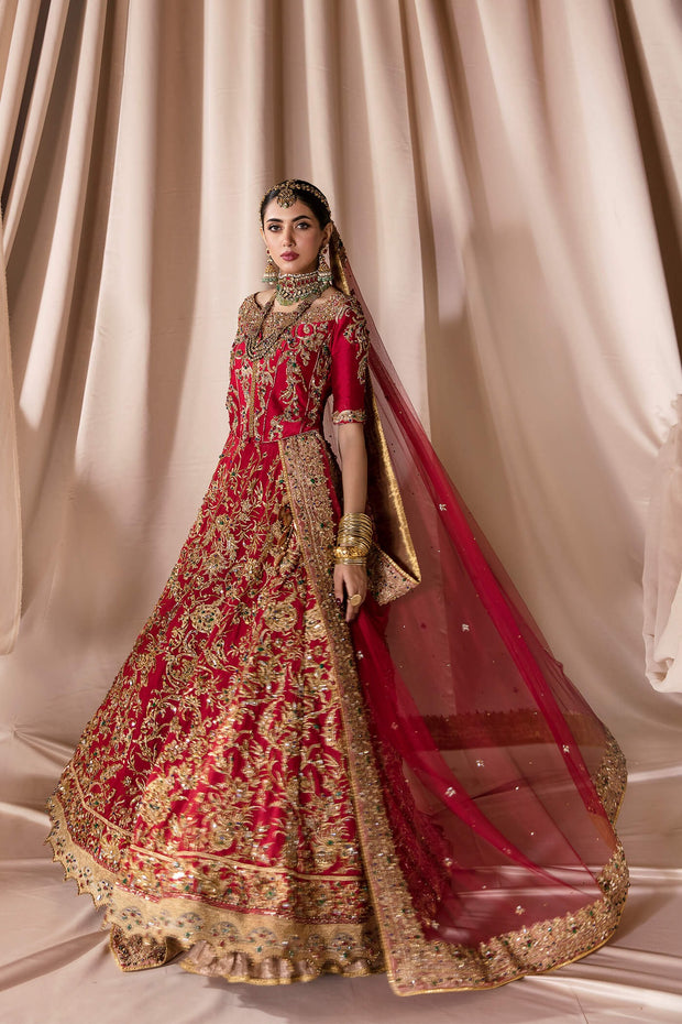 Pure Kimkhab Lehenga Choli Pakistani Wedding Dress